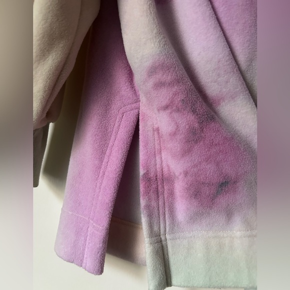 New Anthropologie Pilcro tie dyed micro fleece button front shirt jacket - Picture 5 of 8